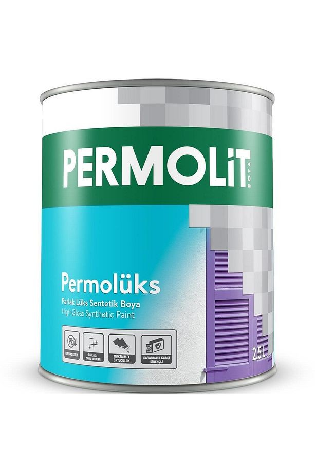 Lüks Sentetik Parlak Yağlı Boya SİYAH 0.75 Lt.