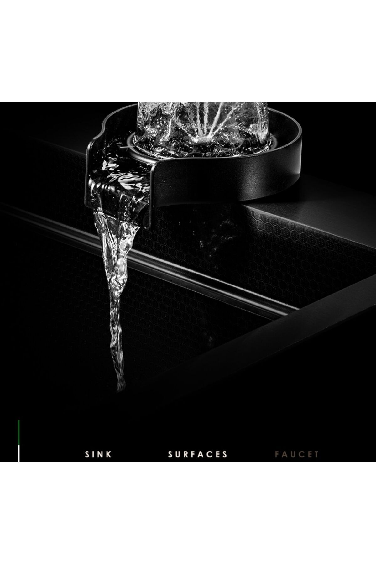 YENİ Teknolojik Yağmurlama,Kesme Tahtası,Bıçaklık,2 Tepsi Ankastre Evye Seti ANTRASİT