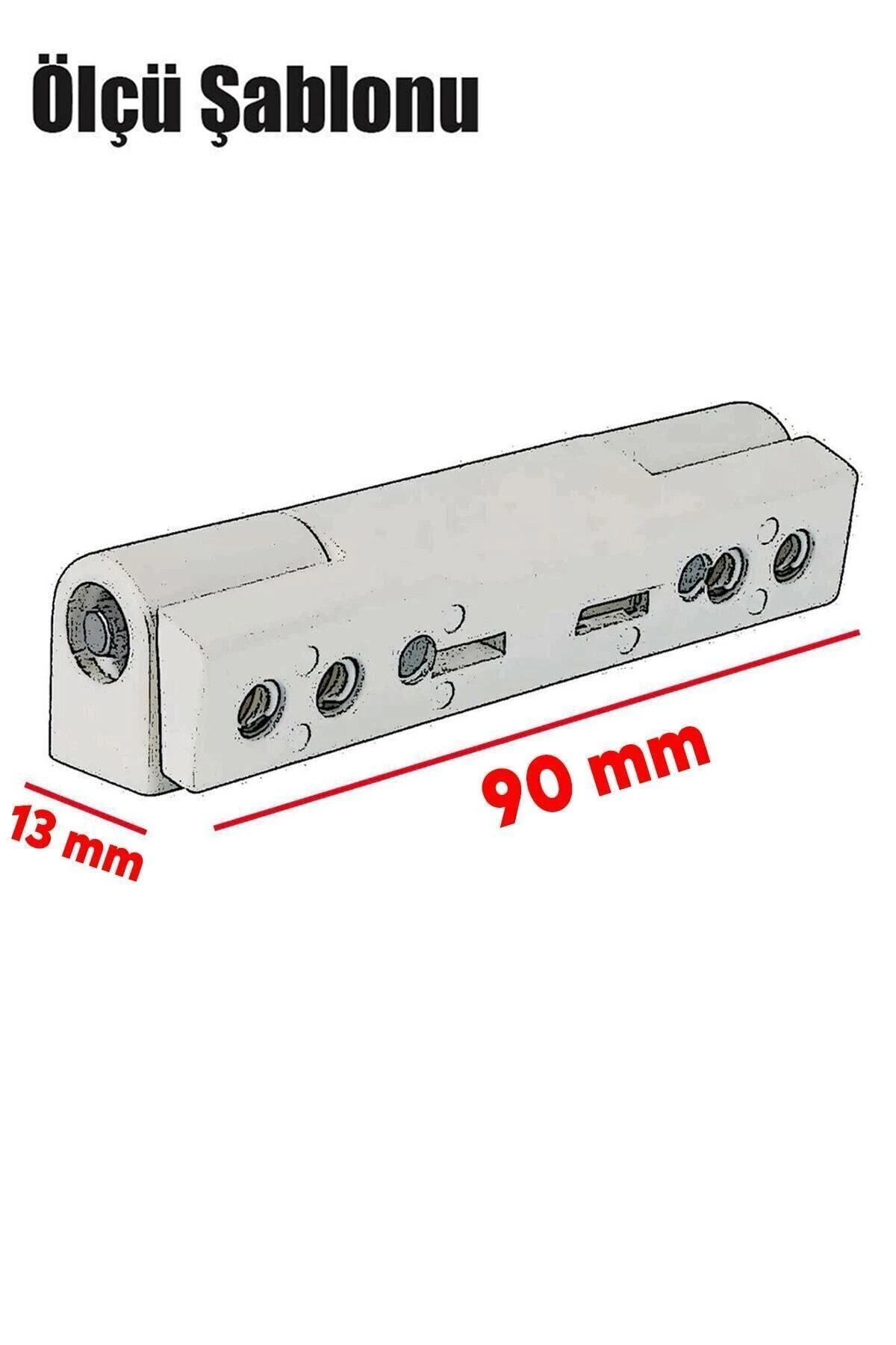 Pvc Pimapen Pencere Kapı Menteşesi Metal 90 Mm Beyaz (5 ADET)