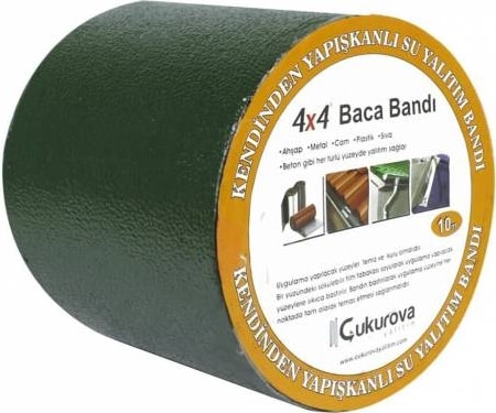 4x4 Kendinden Yapışkanlı Baca ve Tamir Bandı Yeşil 20CMX10MT