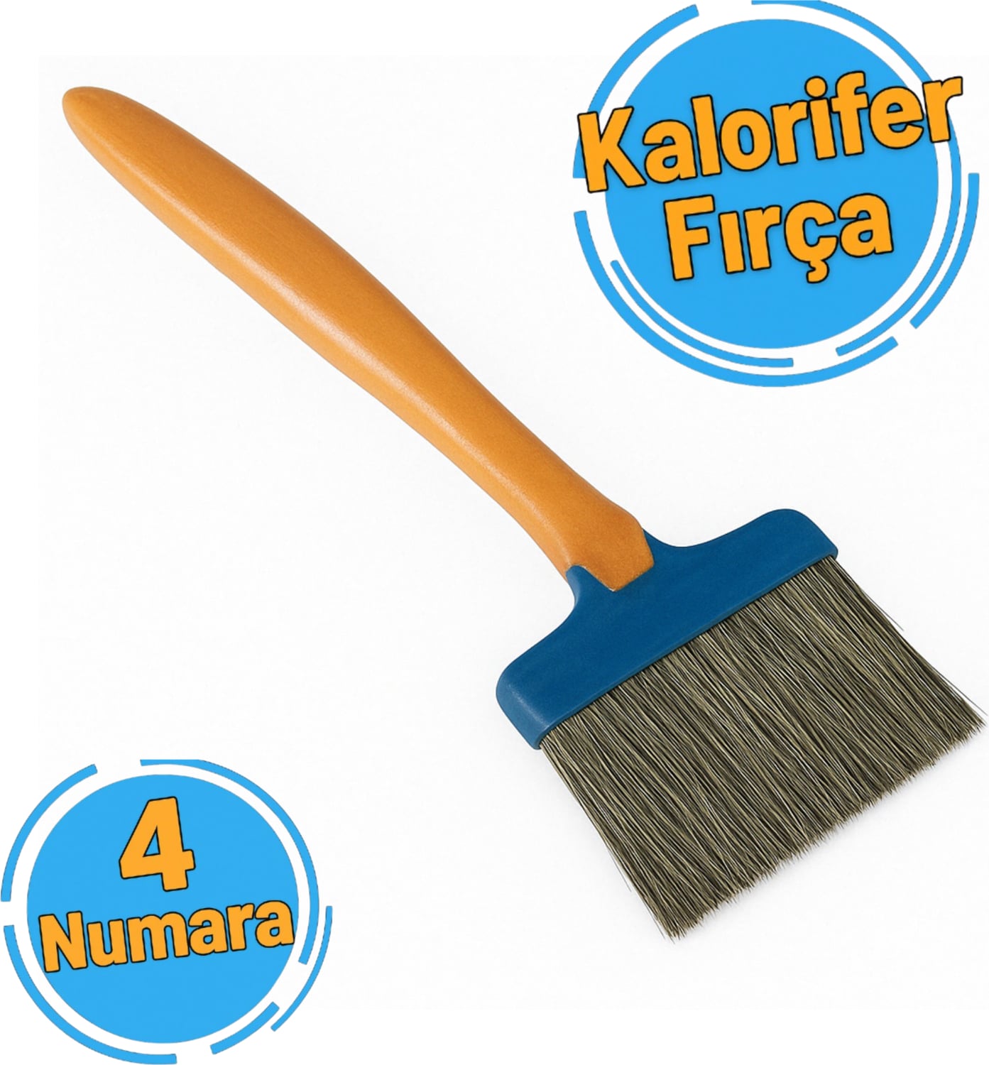 DEKOR 6054 4" Kalorifer Ekstra Kestirme Fırçası 100 mm