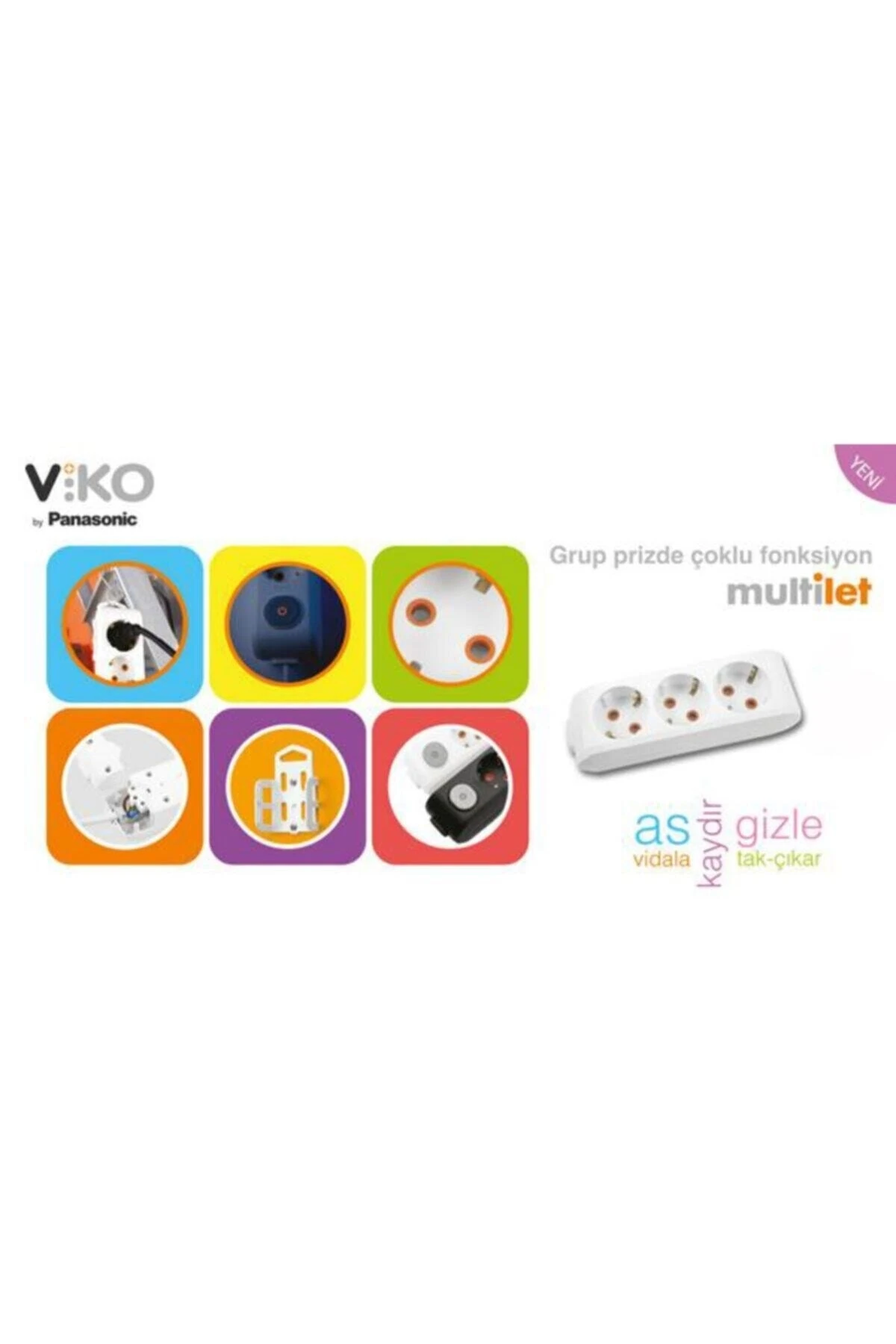 Multi-let 6lı Kablosuz Topraklı Çocuk Korumalı Priz