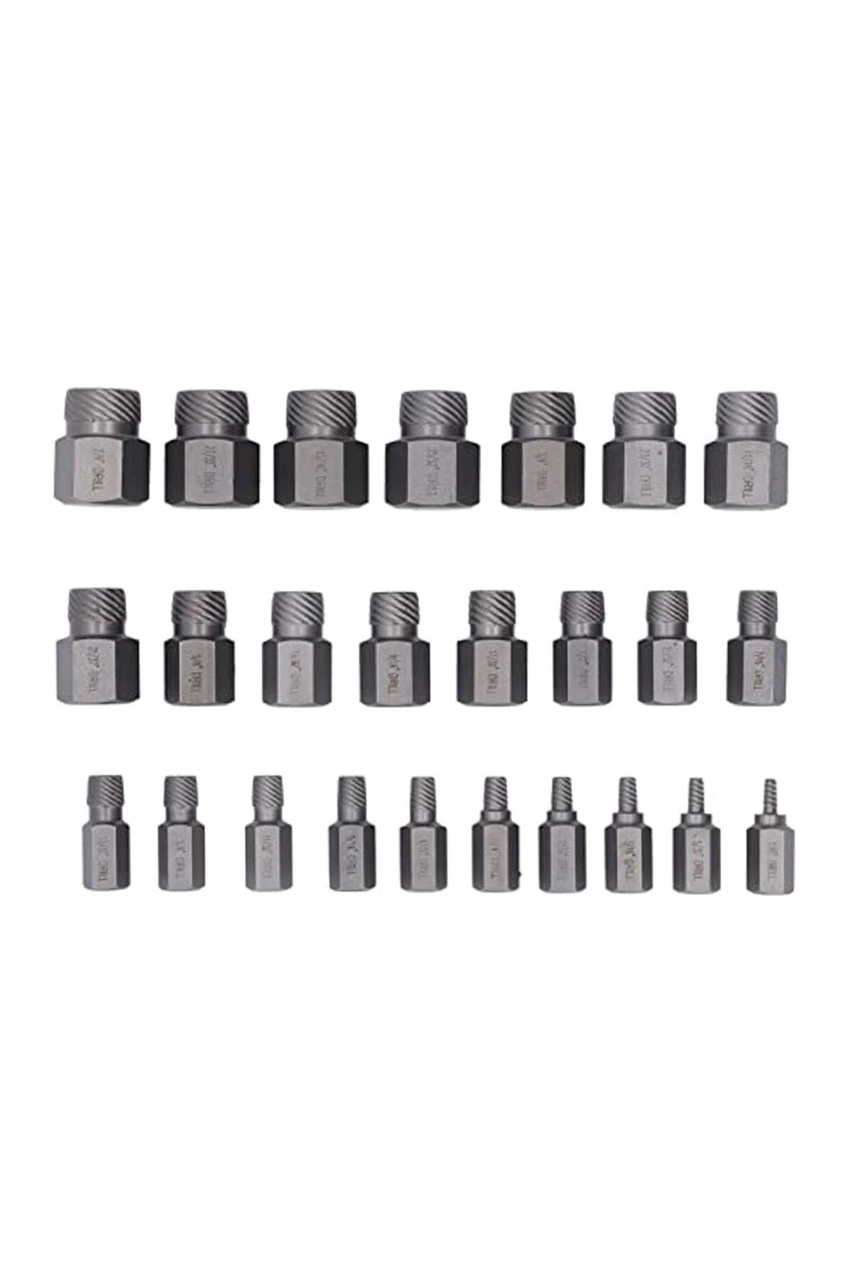 Hasarlı Somun Vida Çıkarıcı Hex Seti 25 Parça