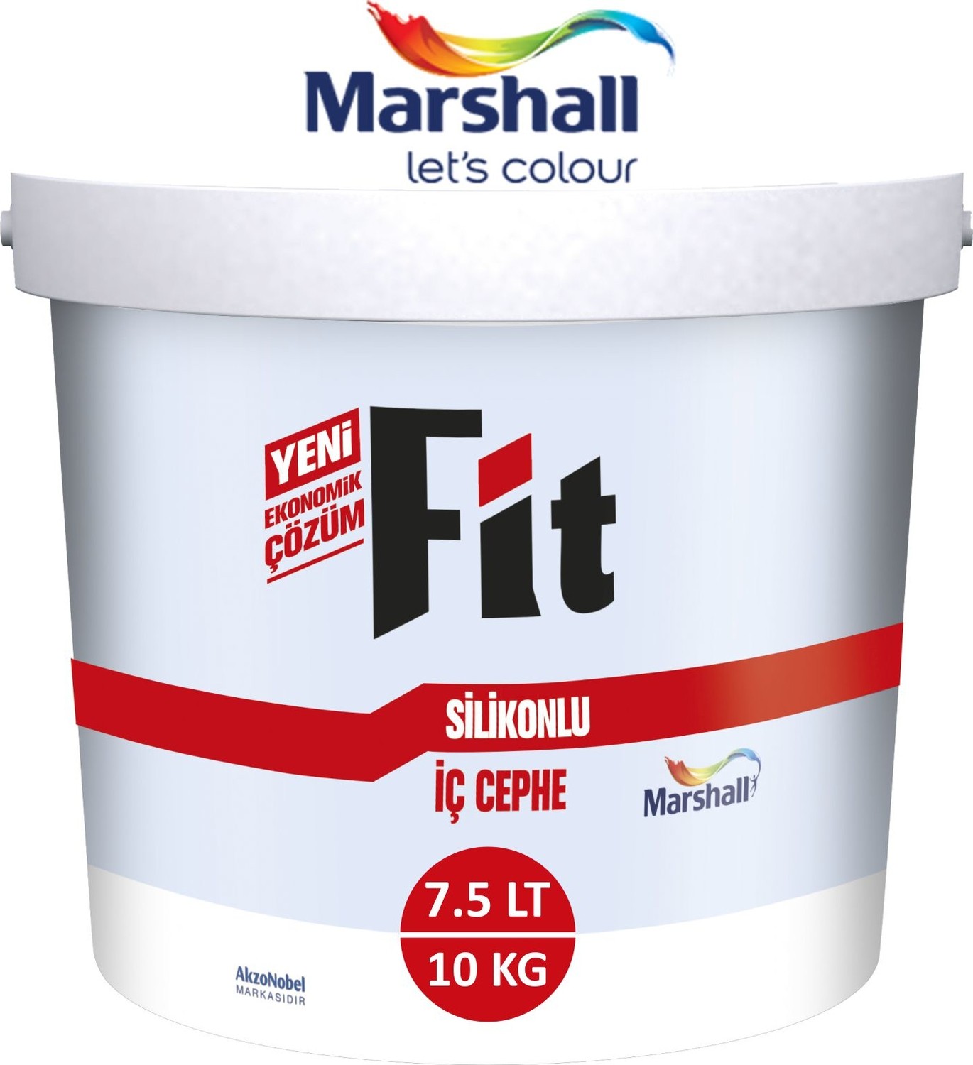 Fit Silikonlu Iç Cephe Duvar Boyası 7.5LT=10KG-KOKUSUZ-KOLAY Uygulanr-Damlatma Yapmaz