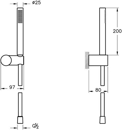 Vitra Origin 1f El Duşu Takımı Krom A45543