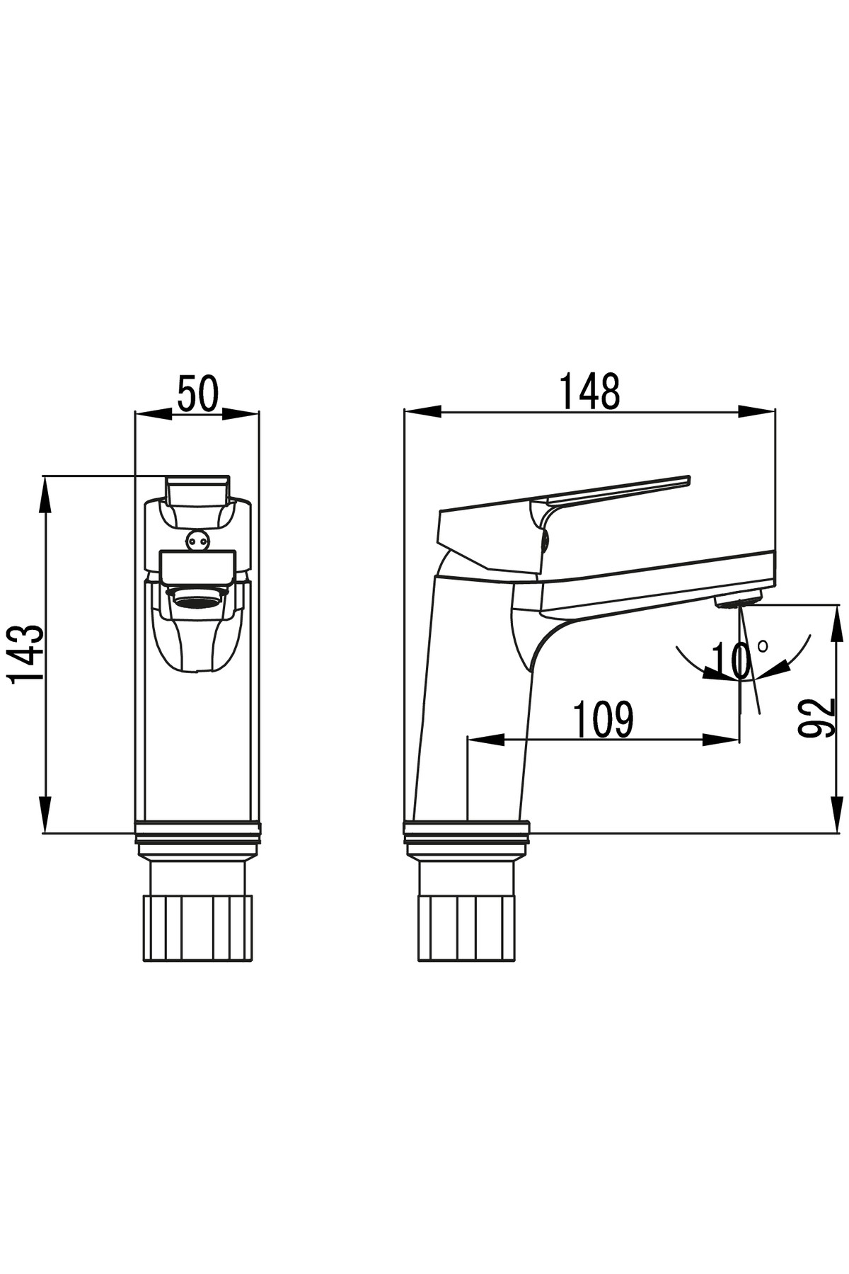 Ln-1500 Luna Lavabo Armatürü
