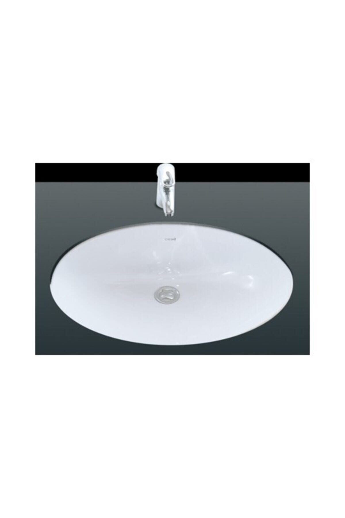 Tp205 Tezgah Altı Oval Lavabo 40x52 Cm Beyaz