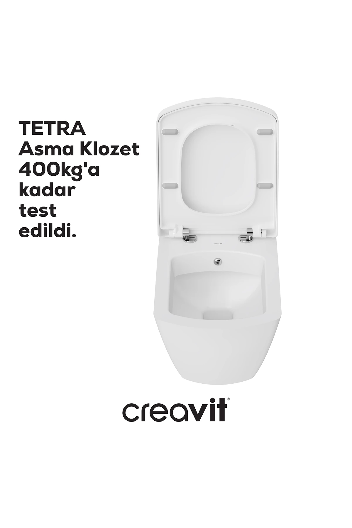 Tetra Thermoplast Yavaş Kapanan Klozet Kapaklı Beyaz Set