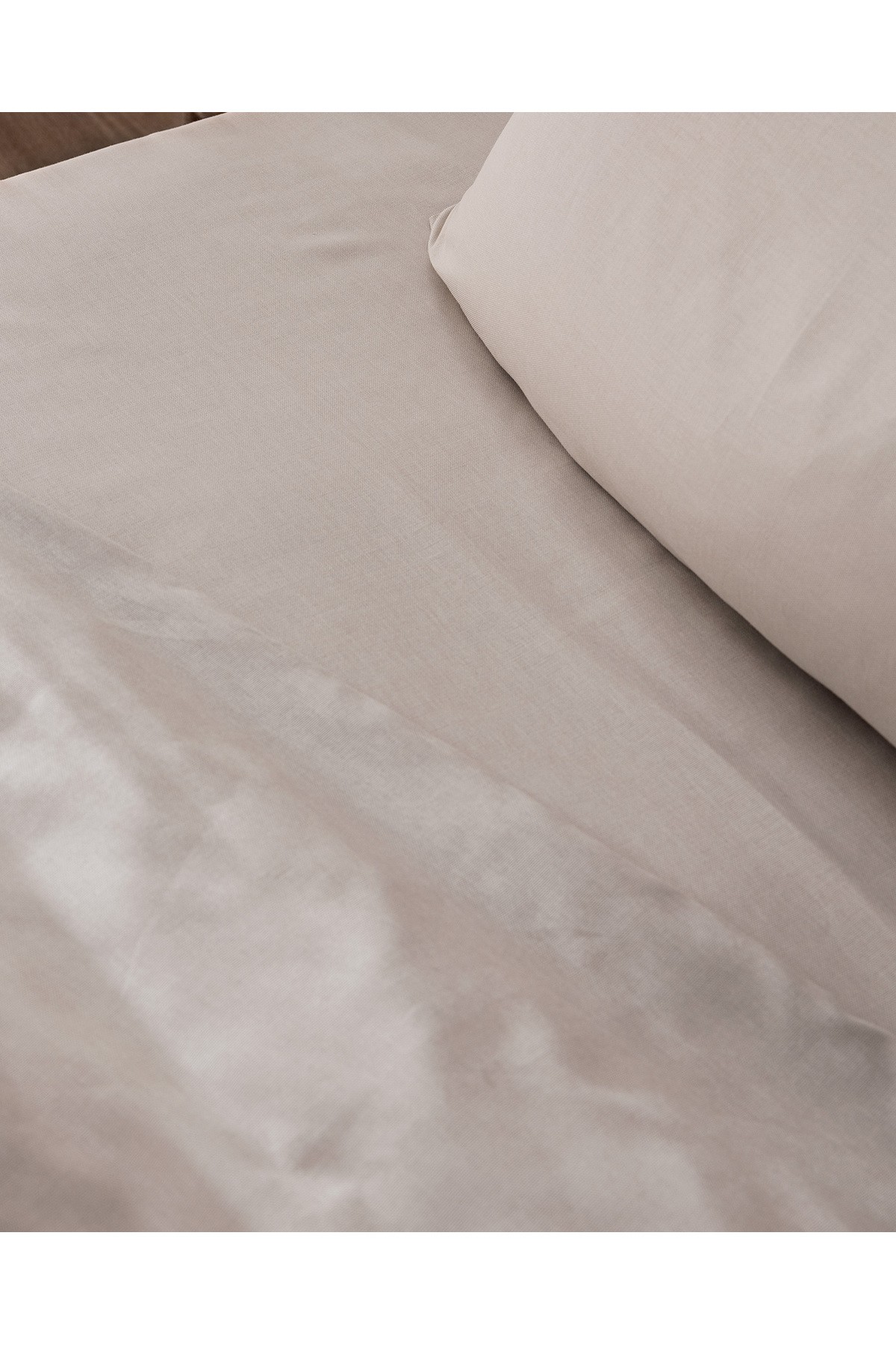 Songe King Size %100 Pamuk Chambre Nevresim Takımı - Taş
