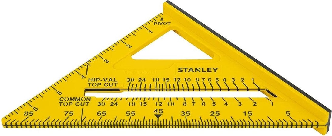 STHT46010 Çift Renkli Abs Plastik Inç Ölçülü Gönye 7"
