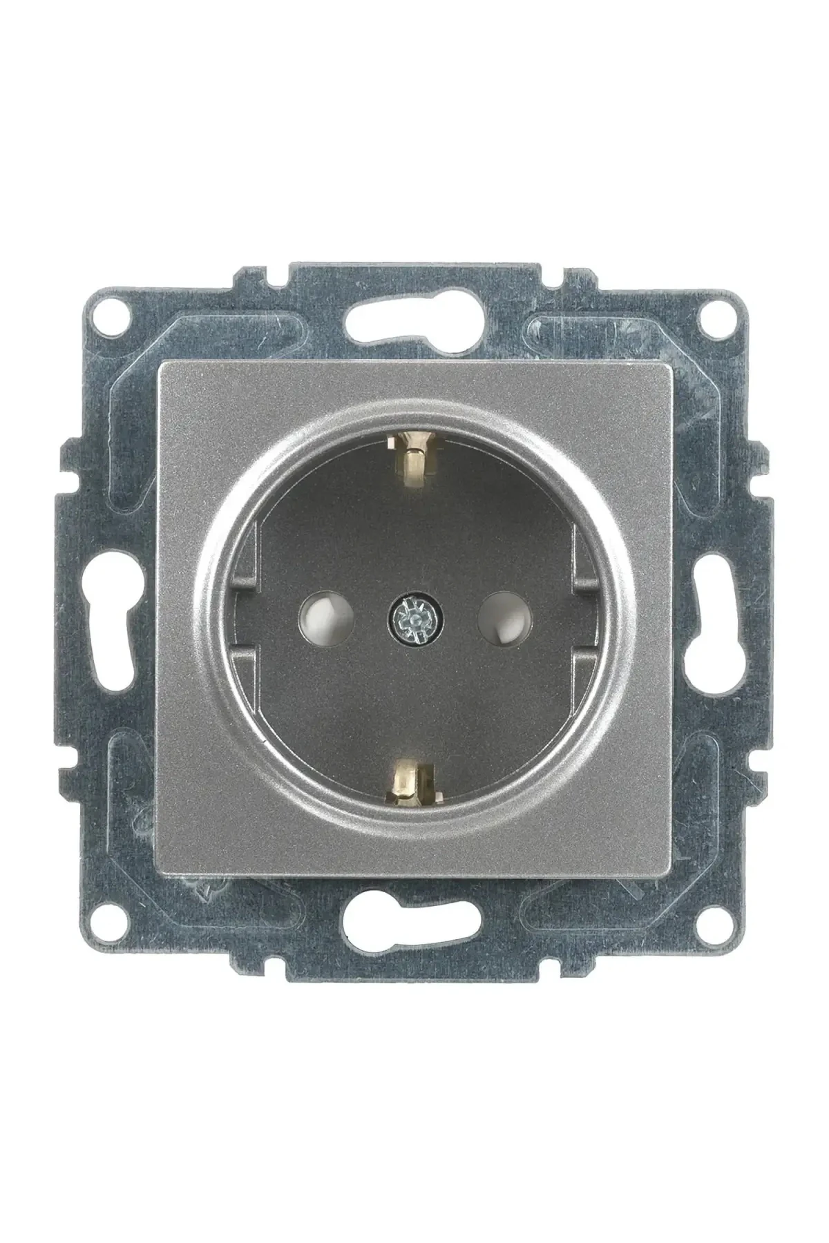 Eqona Radius Neoline Çocuk Korumalı Topraklı Priz, Füme (MEKANİZMA TUŞKAPAK)