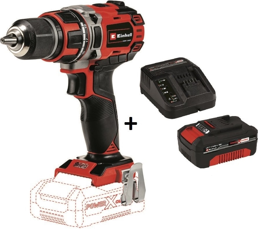 EİNHELL Te-Cd 18/50 Li Bl Matkap Vidalama + 4.0 Ah Starter Kit