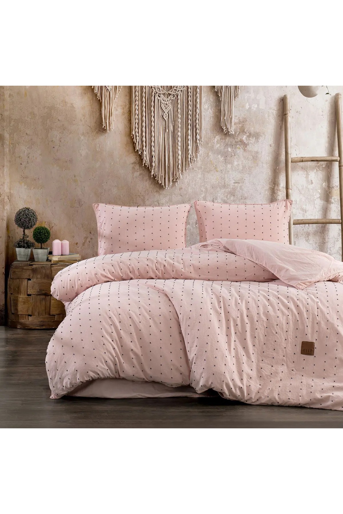 Pery King Size Nevresim Takımı - Pudra