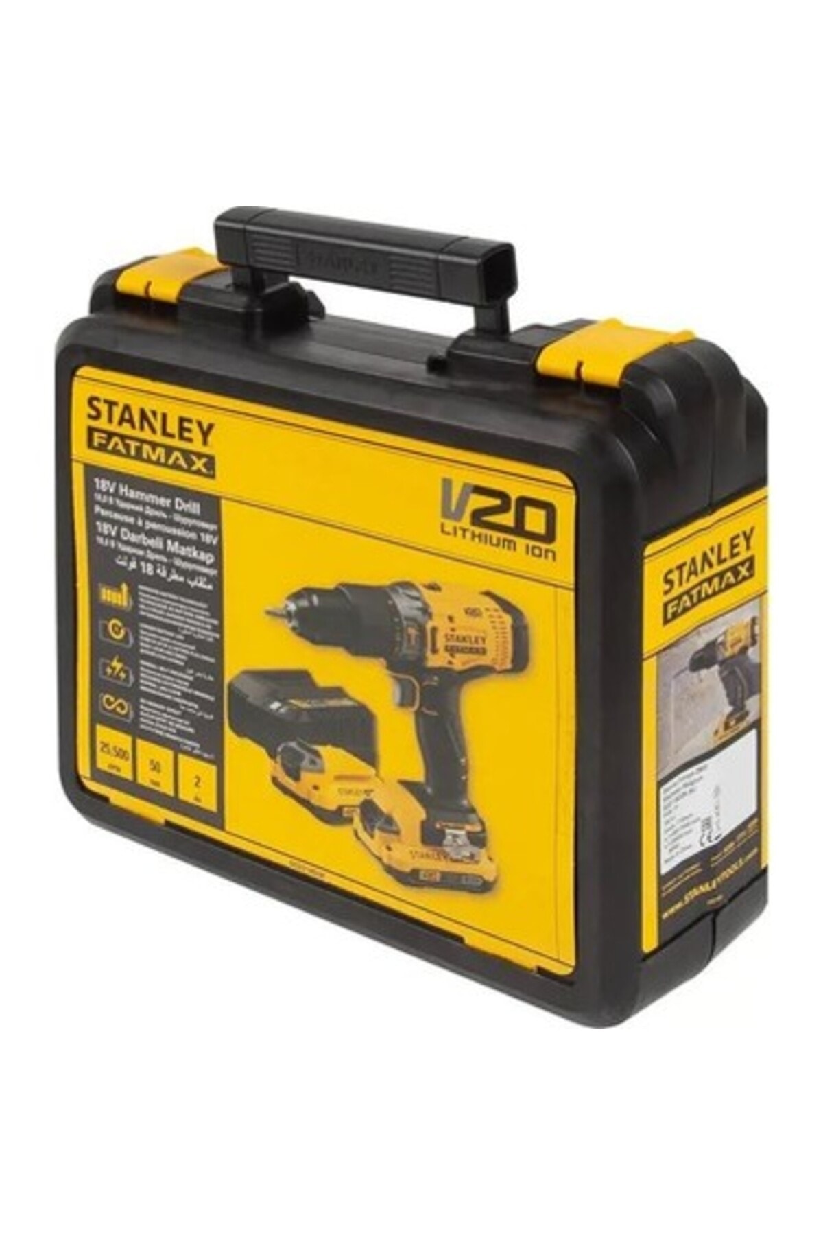 STANLEY Scd718d2k Şarjlı Darbeli Matkap Vidalama Li-ion 18v 2.0ah 50nm Tork