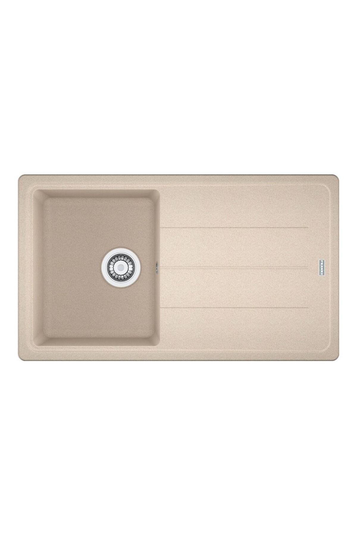 BFG 611 Granit Evye, Avena, Buğday rengi, 86x50 cm, Tek hazne, Tezgah üstü, Damlalıklı
