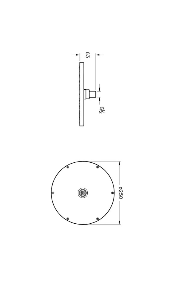 Origin A45638 Duş Başlığı, Krom