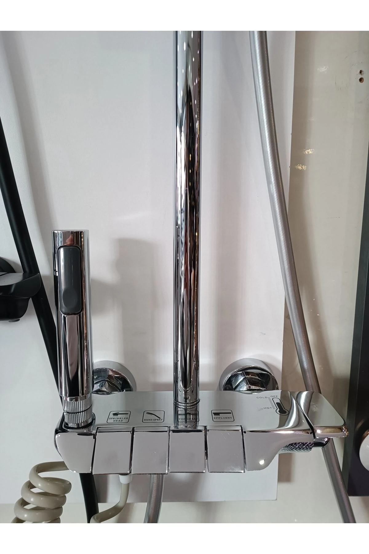 Piyano Gri Tepe Duş Seti