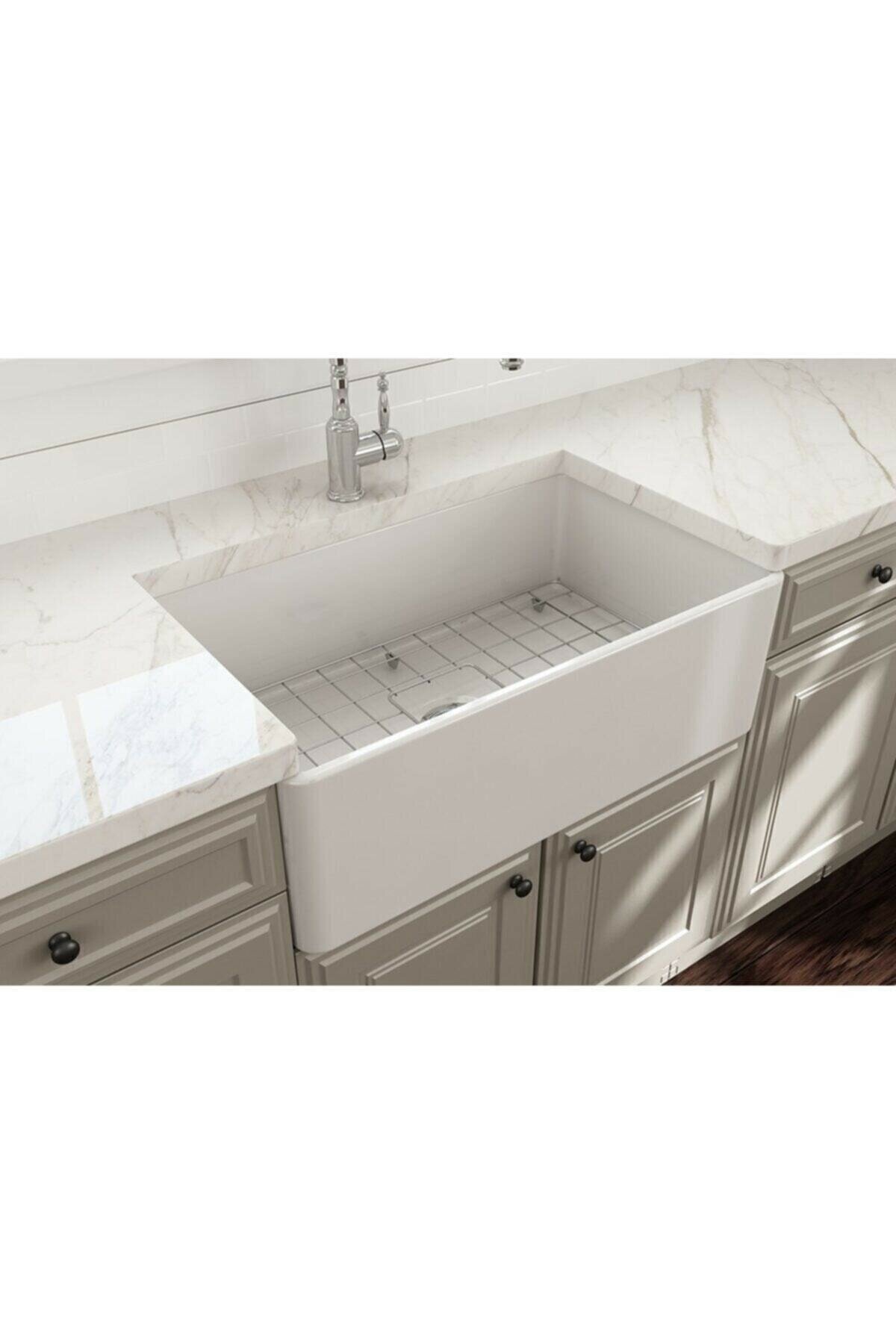 Lavello Seramik Mutfak Eviyesi 76 Cm Parlak Beyaz 1138-001-0120-03 1138