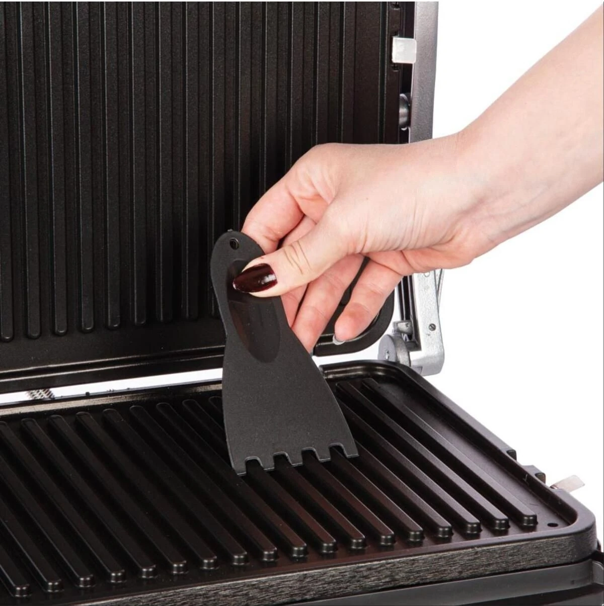 Paslanmaz Çelik Tost ve Izgara Makinesi, Şık ve Fonksiyonel Tasarım