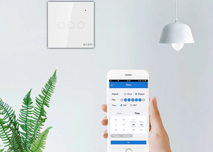 Swapp SL-EG31 Kablosuz ve Dokunmatik Aydınlatma Anahtarı 1li Wifi Tuya Destekli