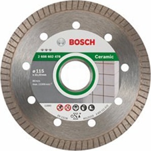 BOSCH - Best Serisi Seramik İçin Temiz Kesim Turbo Segman Elmas Kesme Diski - 115 X 22,23 X 1,4 X 7 Mm