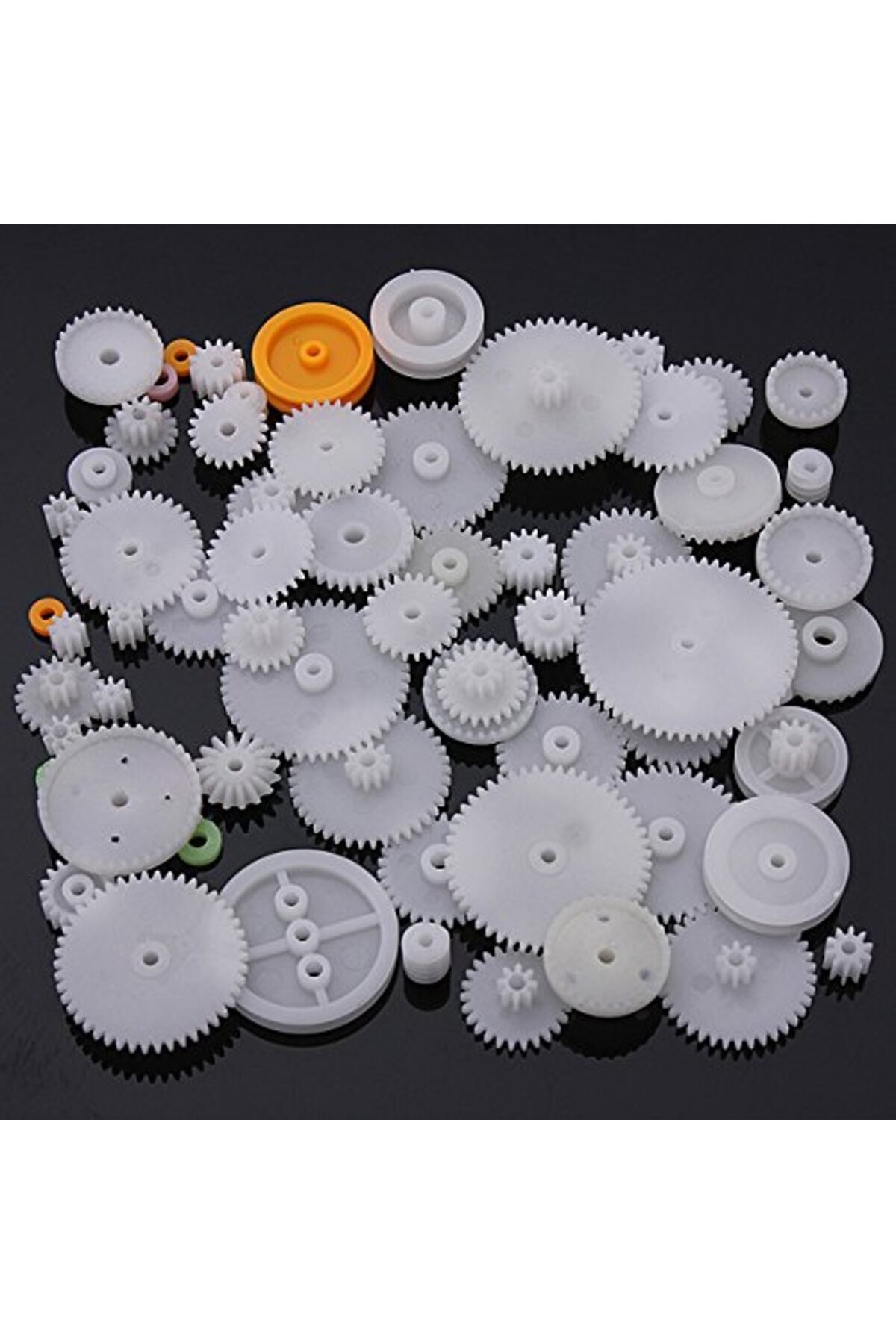75 Parça Plastik Dişli Çark Seti (DC Motor - DIY - Hobi Seti)