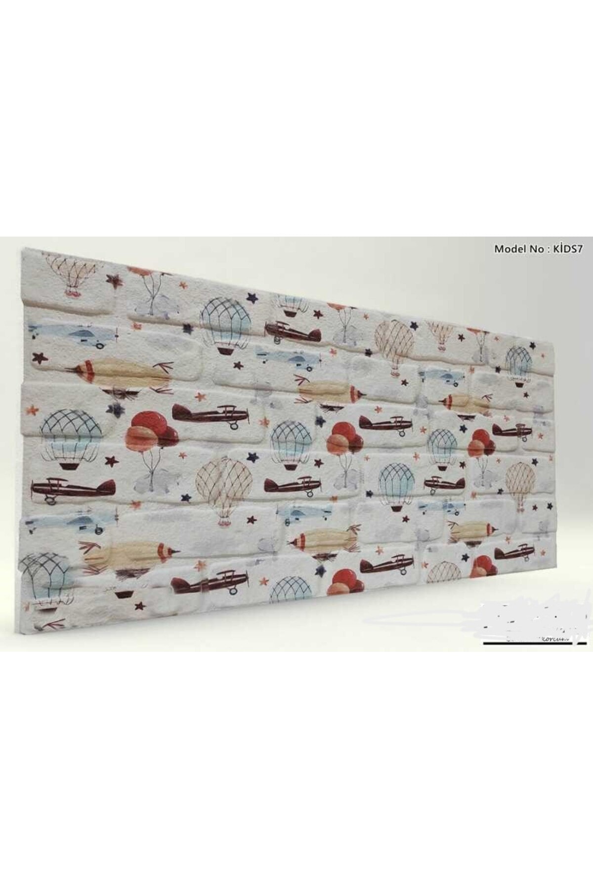 Tuğla Çocuk Odası Strafor Duvar Paneli NR 043