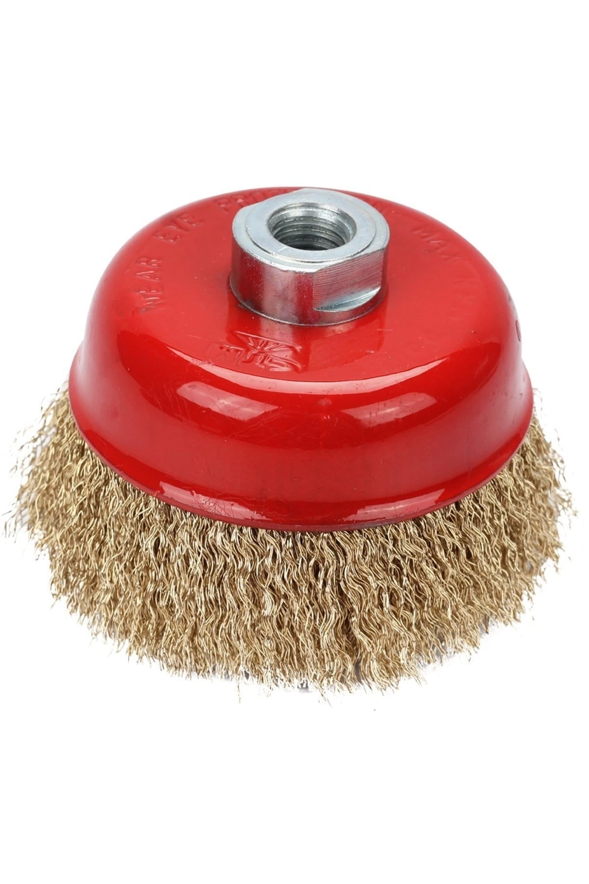 75 Mm Çanak Tel Fırça M14, Spral Teli, Jet Taşı Teli, Tel Fırça