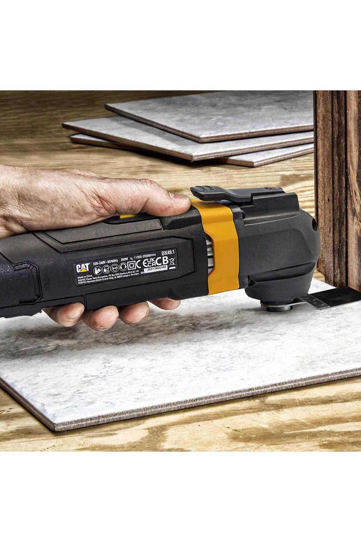 DX49.1 350Watt Profesyonel Çok Amaçlı Devir Ayarlı Kesme Raspalama ve Zımpara + 14 Adet Aksesuar