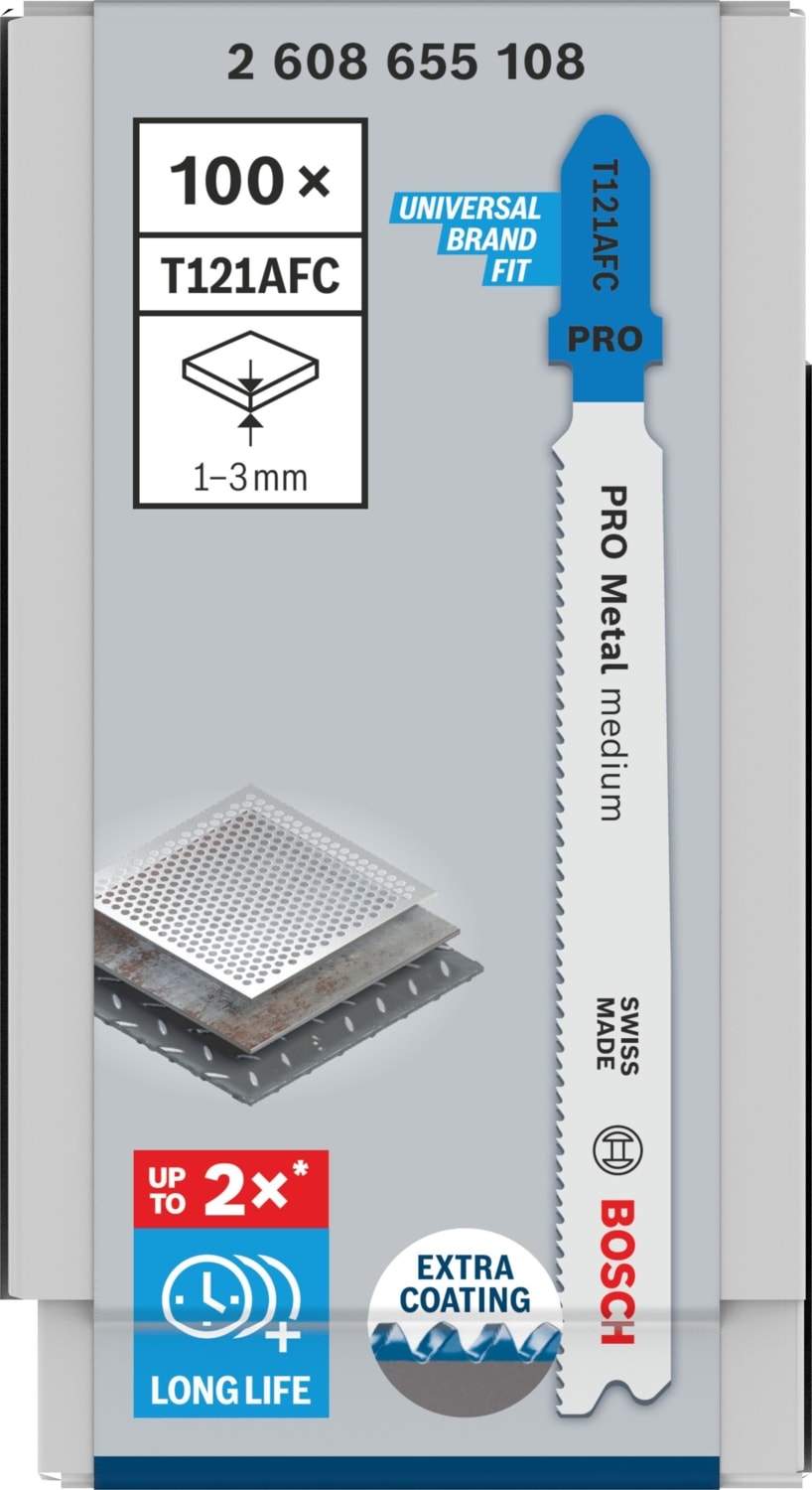 BOSCH Pro T121 Afc 100LÜ 1-3 mm Metal Dekupaj Ucu