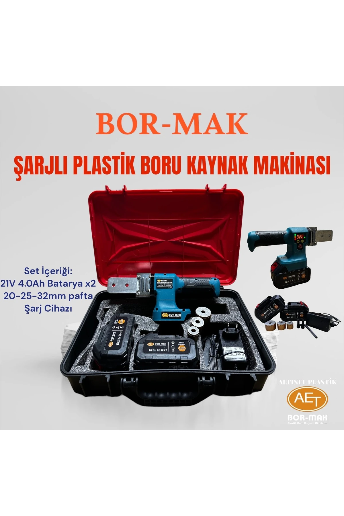 ŞARJLI PLASTİK BORU KAYNAK MAKİNASI