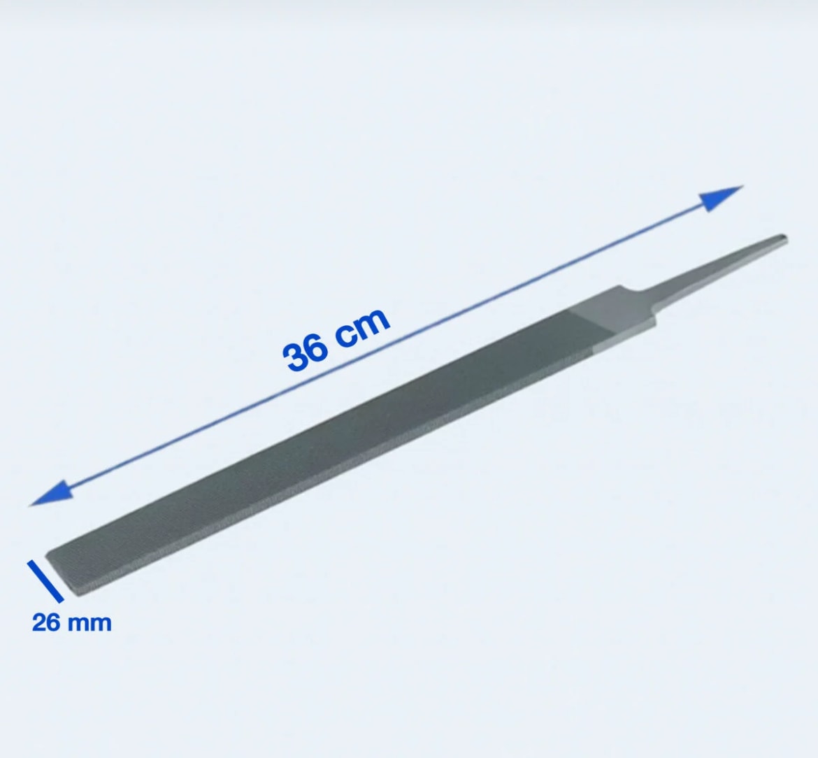 Kalın Diş Yassı Eğe 12 mm