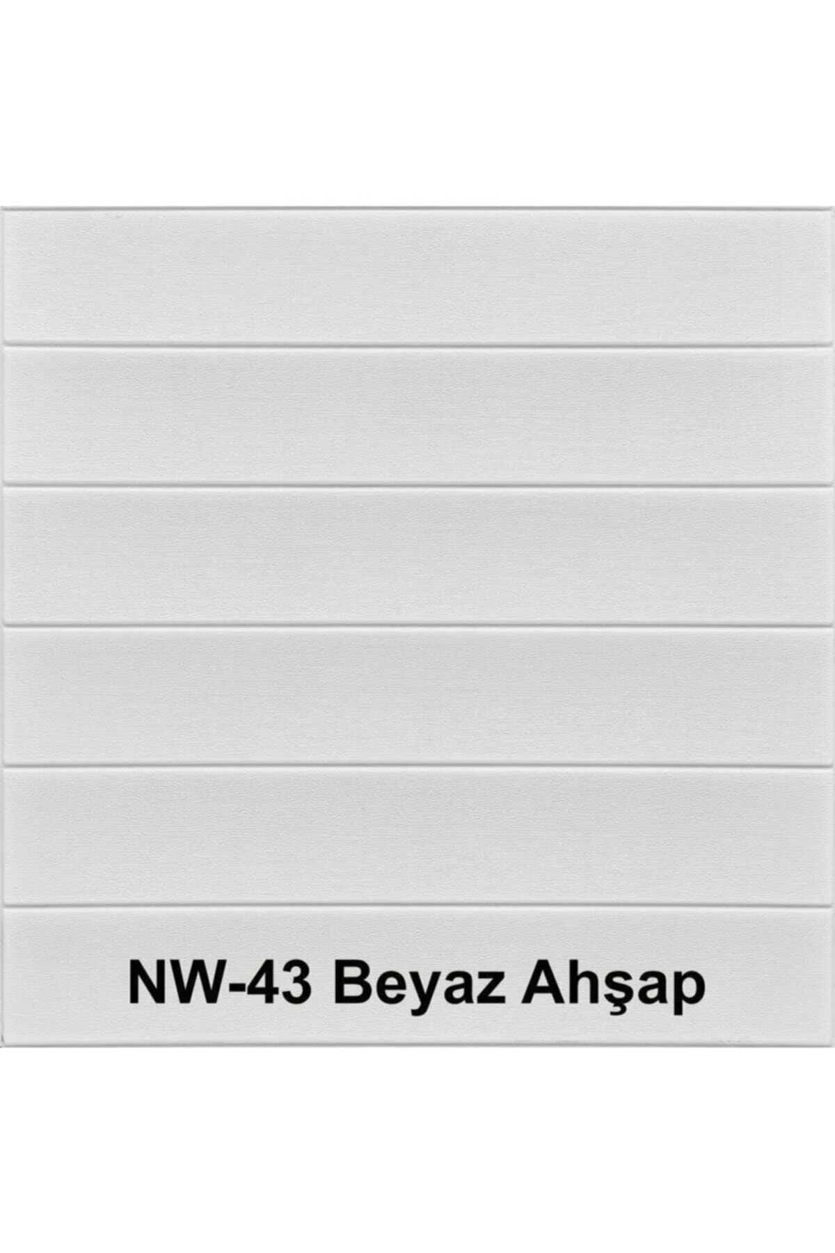 Kendinden Yapışkanlı Beyaz Ahşap Desen Esnek Sünger Duvar Paneli