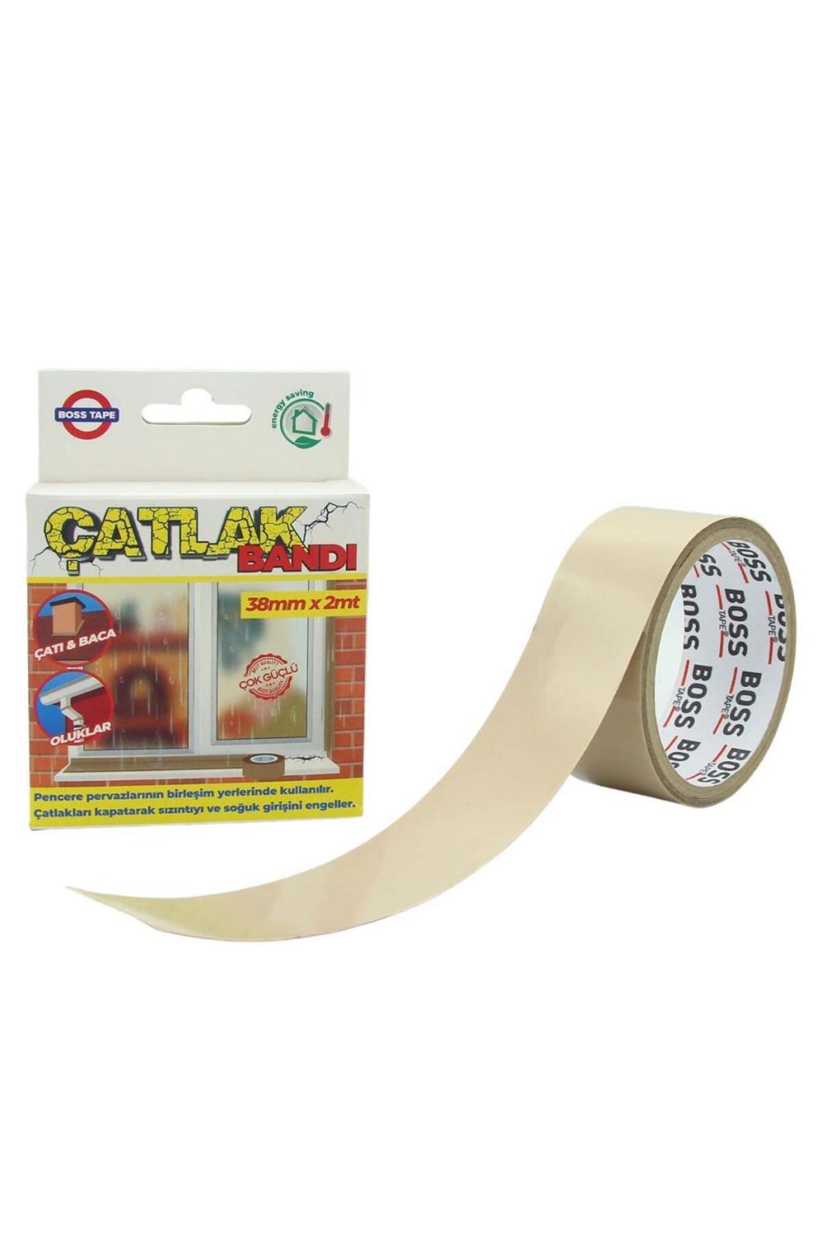Boss Tape Pencere Pervaz Çatlak Kapama Bandı Çatı,baca,oluklar 38mmx2mt - Tamir Bandı