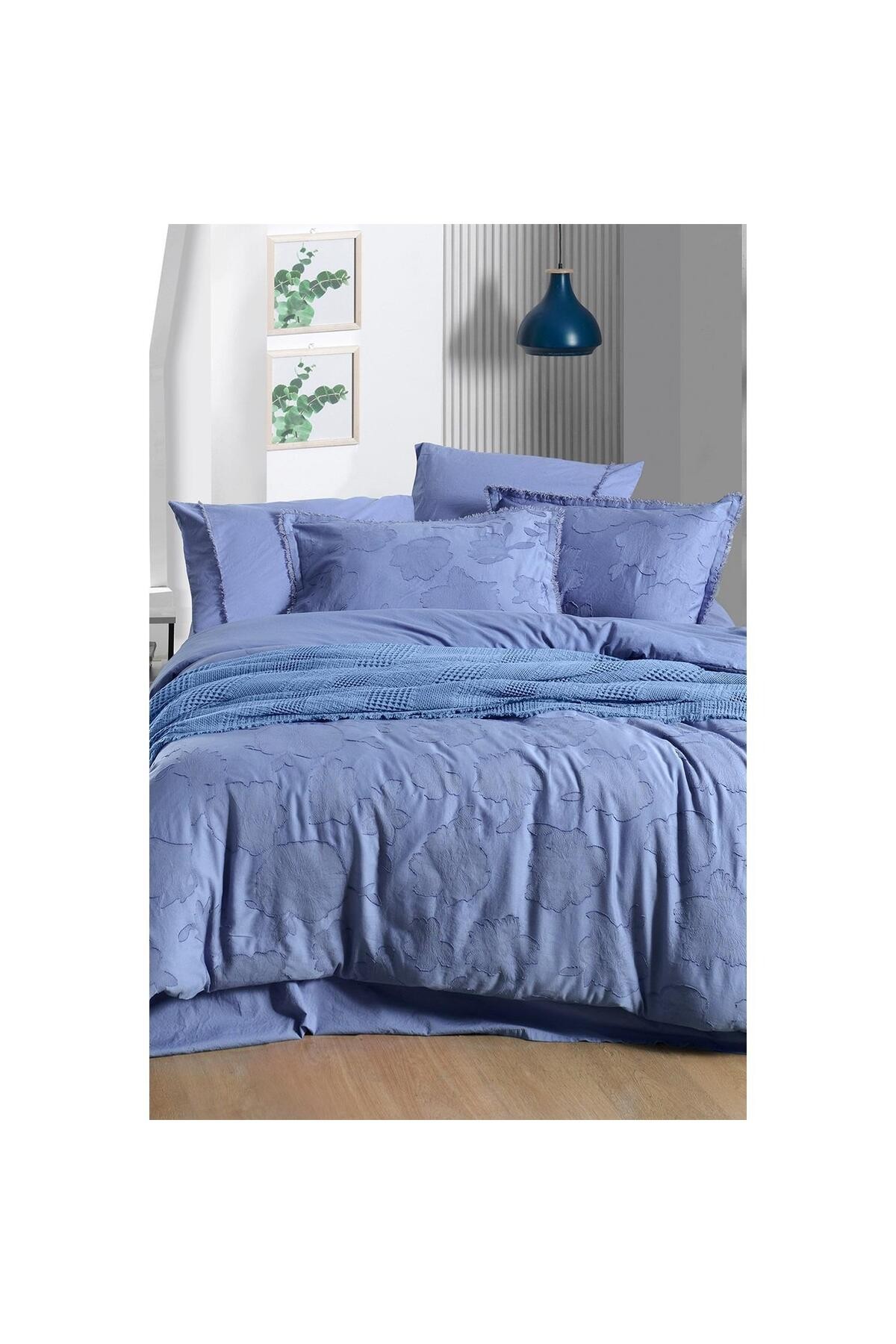 Mood Comfort Prado Mavi Nevresim Takımı Tek Kişilik