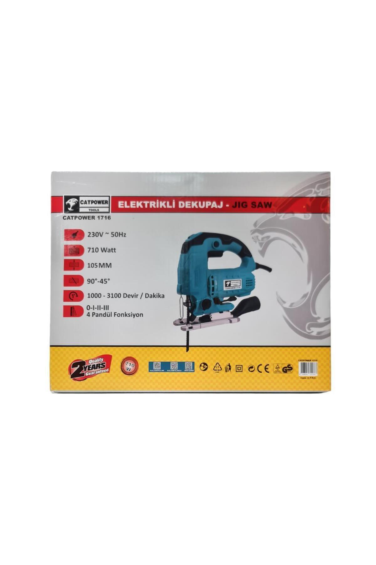 CAT POWER CATPOWER 5323 Elektrikli Torklu Vidalama 300Watt Çıkarılabilir Mandren ve Bits Uç Girişli