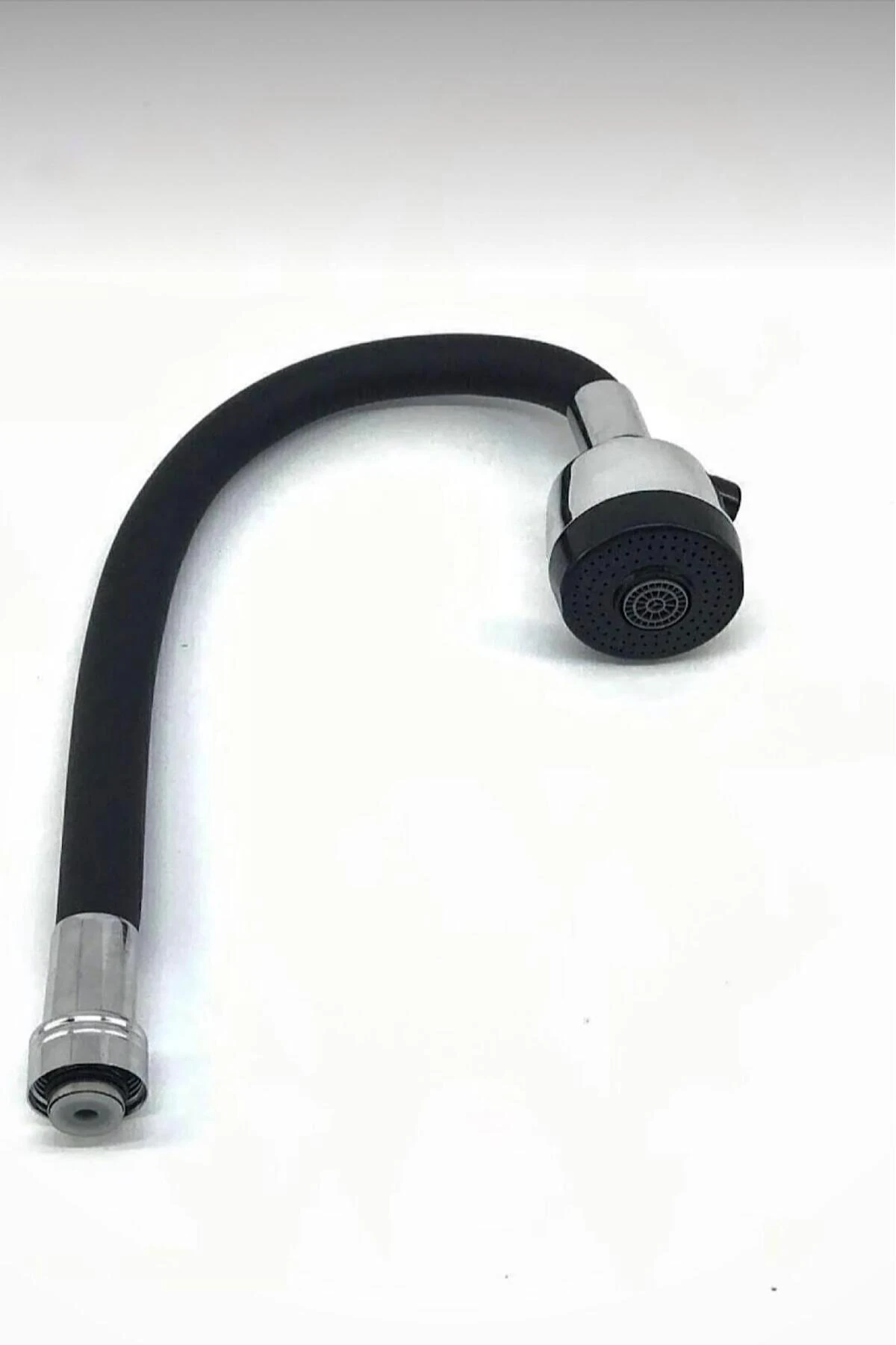 LondonStore 3 Yıl Garantili Oynar Başlıklı Spiral Siyah Kubar Lavabo, Mutfak Esnek Musluk