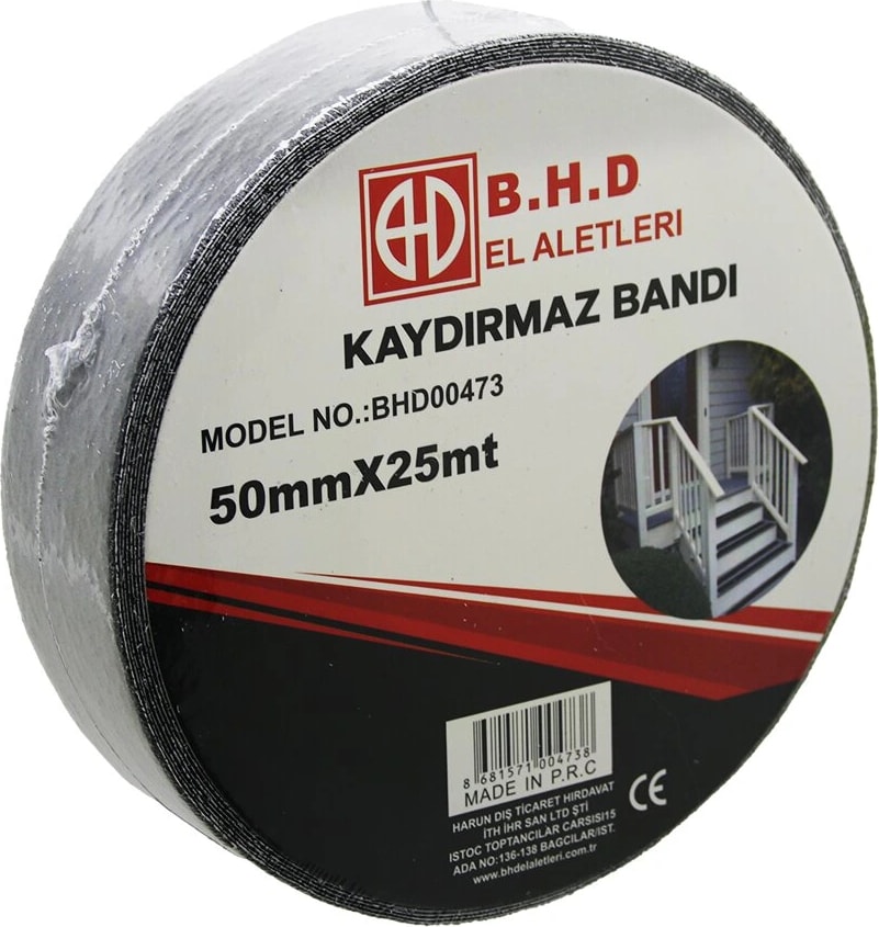50MM x 25MT Kaydırmaz Siyah Bant (5047)