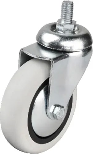 352 - 75X25 mm Pvc Makaralı Vidalı Teker 4 Adet - Lisinya