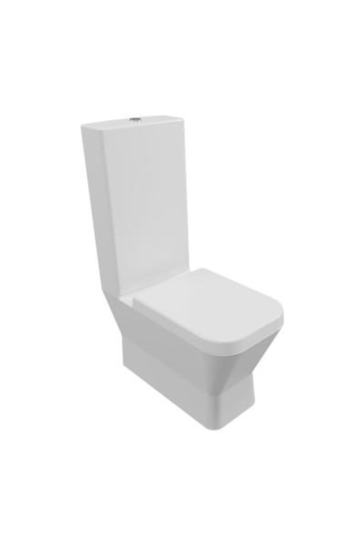 Serel Diagonal 66 cm Duvara Sıfır Klozet 60 cm Rezervuar ile DG84STS110H