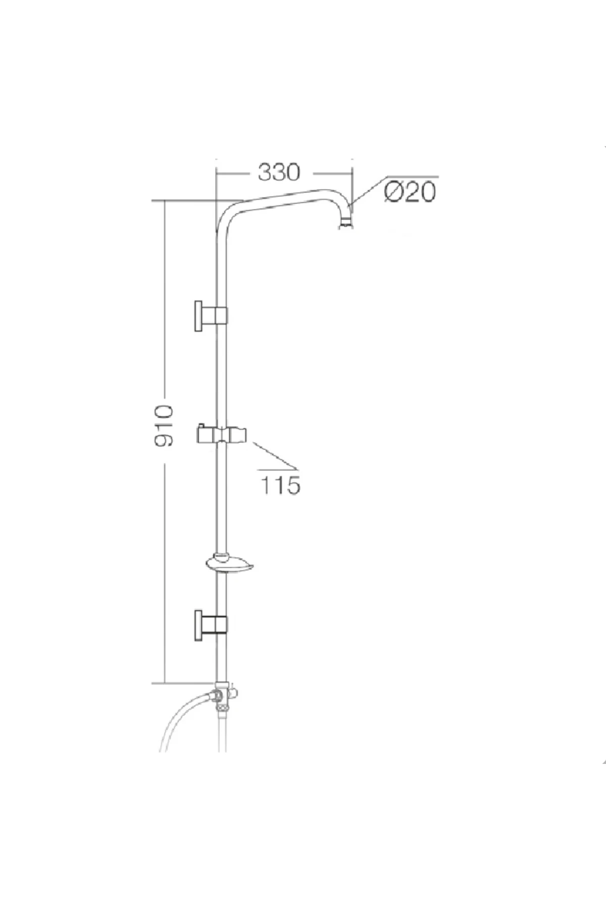 6979 Rain Duş Sistemi Krom
