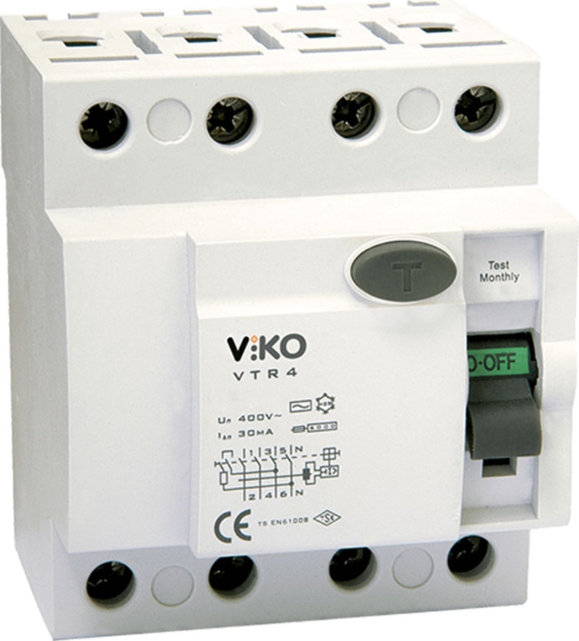 VTR4-2530 Kaçak Akım Koruma Rölesi 4X25A 30MA