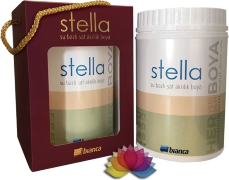 BİANCA  Stella Su Bazlı Saf Akrilik Boya 1 Lt Violet K477