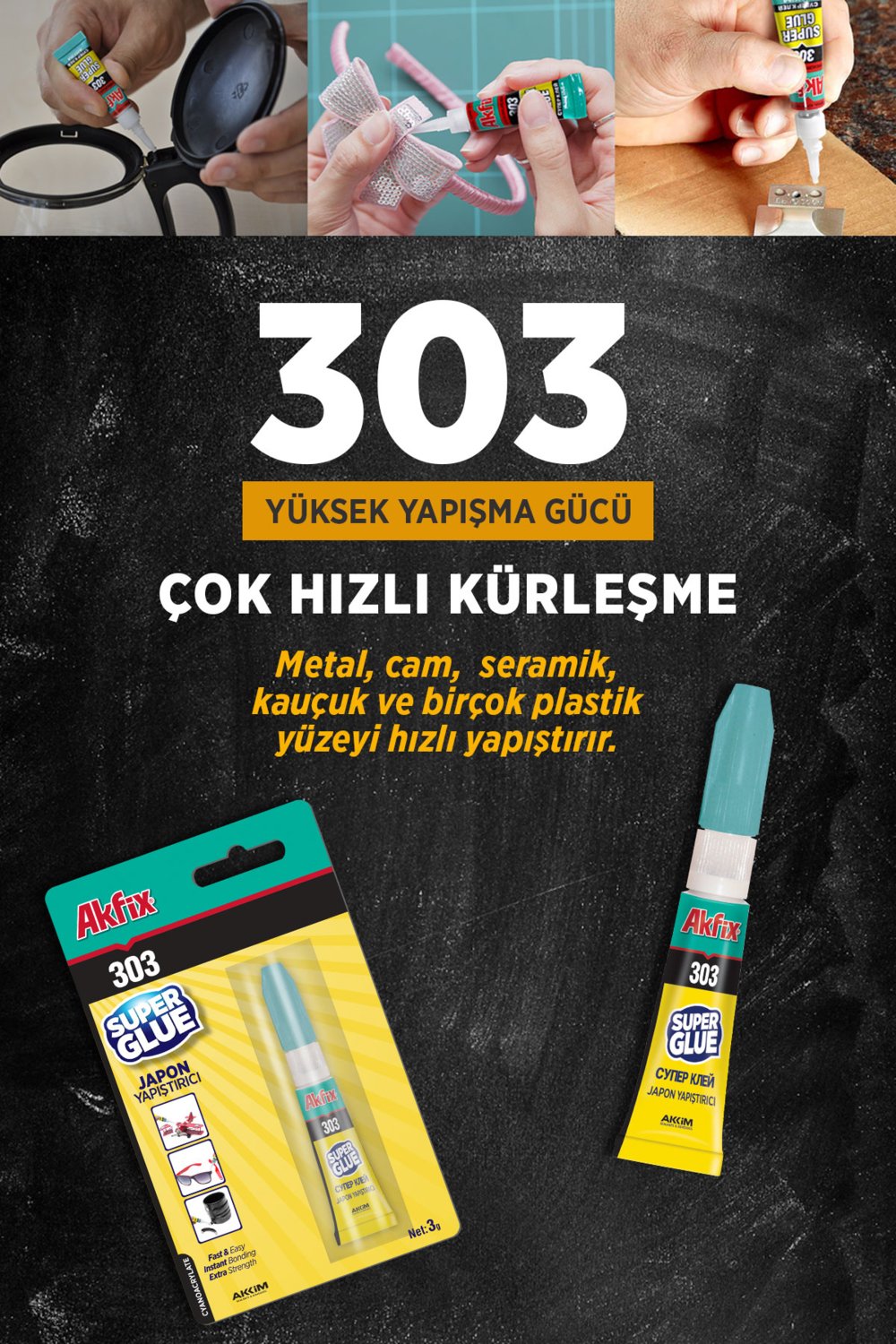 303 Süper Japon Yapıştırıcısı 3gr