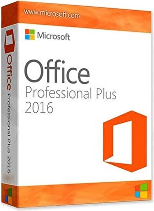 Office 2016 Pro Plus Dijital Lisans Anahtarı Turuncu Renkli Tekli Anahtar