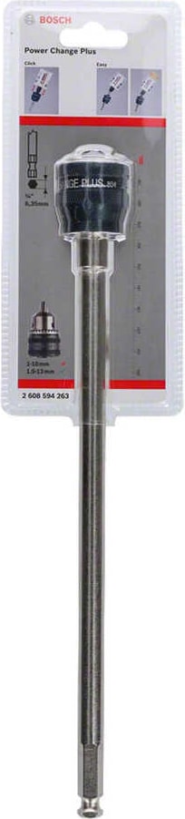 BOSCH Power Change Plus Uzatma Adaptörü 300 mm ve Ø 11 mm Şaft Girişli