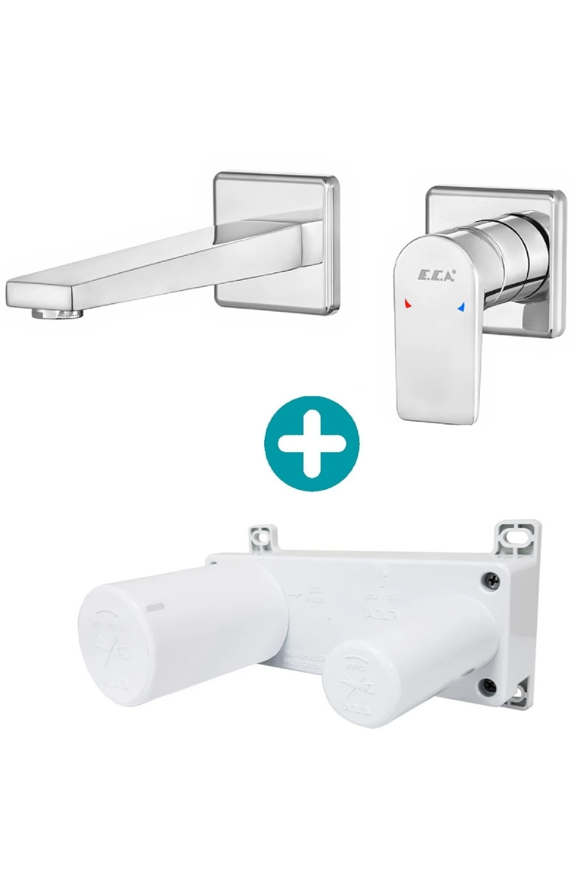 Dalia Ankastre Lavabo Bataryası Sıva Üstü Ve Sıva Altı Grubu Çift Rozet