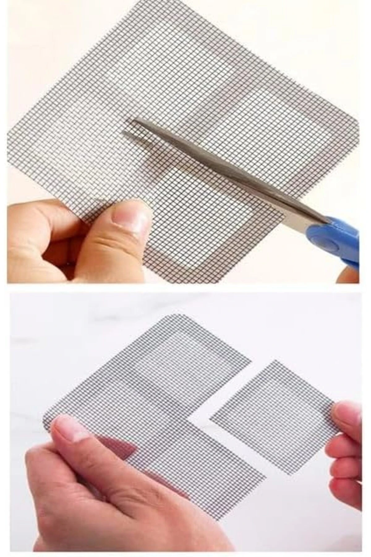 Outlet 10 Adet Yapışkanlı Kesilerek Kullanılabilir Yırtık Kapı-Pencere Sinekliği Onarım Tamir Bandı
