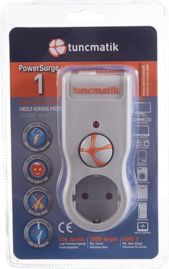 Tsk Powersurge 1'li Akım Korumalı Priz