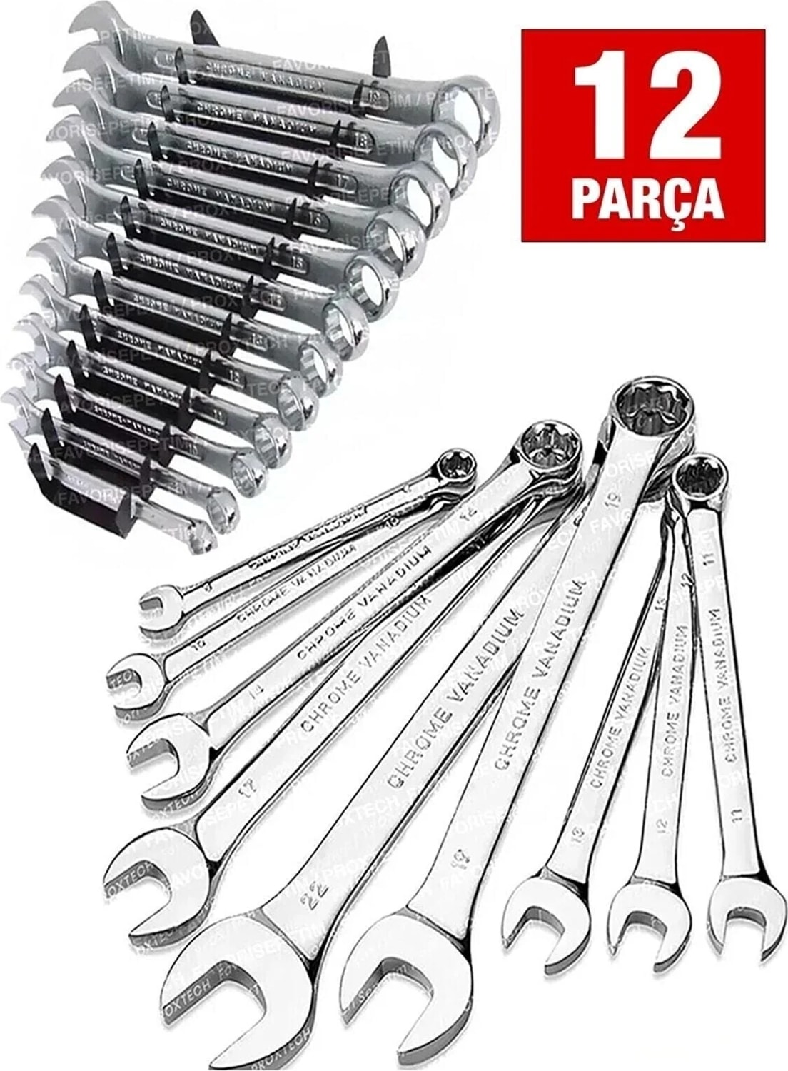 58 Parça 46 Mini Lokma Takımı Otomatik Cırcırlı 1/4" 12 Parça Kombine Açık Ağız-Yıldız Anahtar Takım